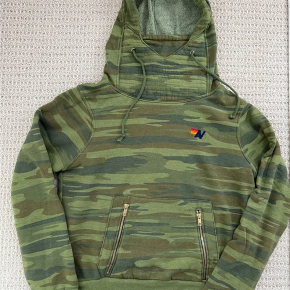 Aviator Nation Green Camouflage Hoodie - Picture 1 of 4